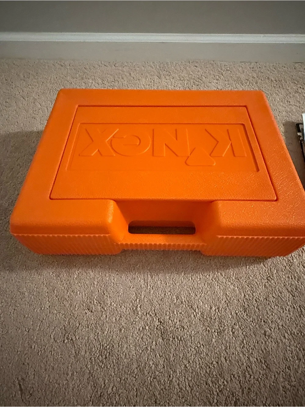 Vintage K’NEX | Orange Carrying Case with Assorted Instruction Booklets
